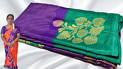 Fini Soft Turkey Line Silk Saree - Purple Fini Soft Turkey Line Silk Saree - Purple