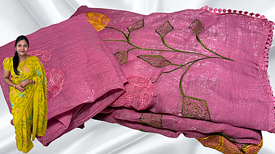 Mango Jal Soft Designer Fancy Saree - Onion Pink Mango Jal Soft Designer Fancy Saree - Onion Pink