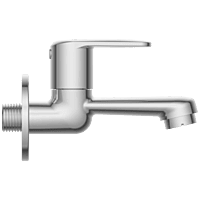 AL-1403 Long Nose Bib Tap With Wall Flange
