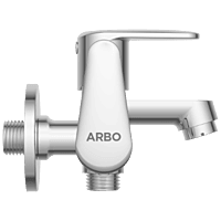 AL-1405 2 Way Bib Tap Side Handle With Wall Flange