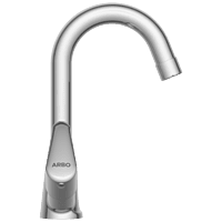 AL-1415 Center Hole Basin Mixer With Swinging Spout With Braided Hoses (Table Mounted Model)