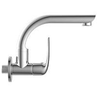 CM-2508 Sink Cock With Swinging Spout With Wall Flange (Wall Mounted Model)