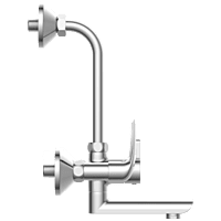 CM-2520 Wall Mixer 2 In 1 With Connecting Legs With Wall Flange