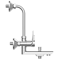 CM-2522 Wall Mixer 3 In 1 With Connecting Legs With Wall Flange