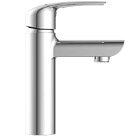 CM-2527 Single Lever Basin Mixer With Braided Hoses (Table Mounted Model)