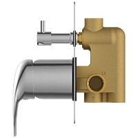 CM-2555 3 Inlet 2 Outlet High Flow Diverter Body With Upper Part Set