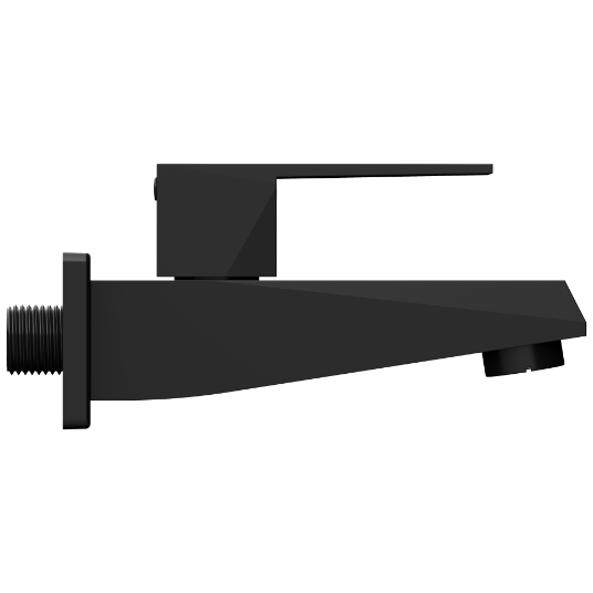 LV-MB-2003 Long Nose Bib Tap With Wall Flange (Matt Black)