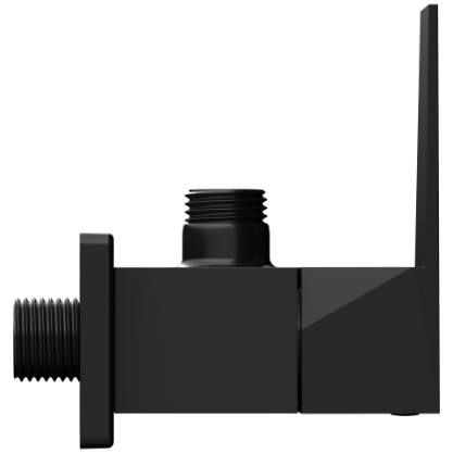 LV-MB-2004 Angle Cock With Wall Flange (Matt Black)