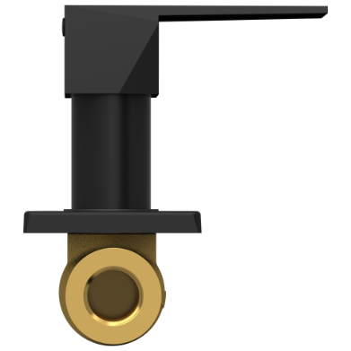 LV-MB-2023 Concealed Stop Cock 15mm Body With Upper Part Set (Matt Black)