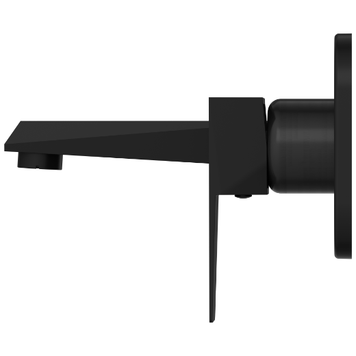 LV-MB-2067 Exposed Part Kit For Single Lever Basin Mixer Wall Mounted With Consisting Of Operative Lever, Basin Spout & Wall Flange (Matt Black)