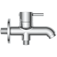 LX-1306 2 Way Bib Tap With Wall Flange