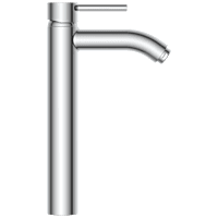 LX-1328 Single Lever Tall Basin Mixer With Braided Hoses (Table Mounted Model)