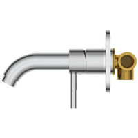 LX-1329 Concealed Body For Single Lever Basin Mixer Wall Mounted With Exposed Part Kit, Consisting Of Operative Lever, Basin Spout & Wall Flange