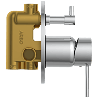 LX-1355 3 Inlet 2 Outlet High Flow Diverter Body With Upper Part Set