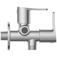 PR-2107 2 Way Angle Cock With Wall Flange