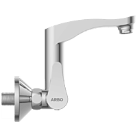 PR-2114 Sink Mixer With Swinging Spout With Connecting Legs With Wall Flange (Wall Mounted Model)