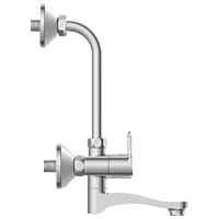 PR-2120 Wall Mixer 2 In 1 With Connecting Legs With Wall Flange