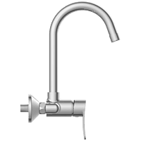 PR-2143 Single Lever Sink Mixer With Swinging Spout With Connecting Legs With Wall Flange (Wall Mounted Model)