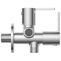RL-4607 2 Way Angle Cock With Wall Flange