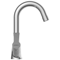 RL-4615 Center Hole Basin Mixer With Swinging Spout With Braided Hoses (Table Mounted Model)