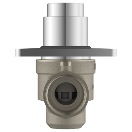 MP-5218 Metropole Forged Brass WC Flush Valve 40mm (1.5" Inch) With Exposed Shut Off Provision & Square Plate