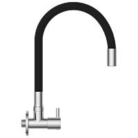 EL-1808 Sink Cock With Swinging Spout With Wall Flange (Wall Mounted Model)