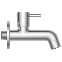 EL-1803 Long Nose Bib Tap With Wall Flange