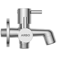 EL-1805 2 Way Bib Tap Side Handle With Wall Flange