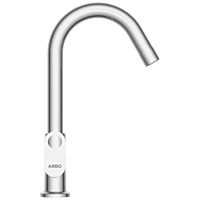 NE-1615 Center Hole Basin Mixer With Swinging Spout With Braided Hoses (Table Mounted Model)