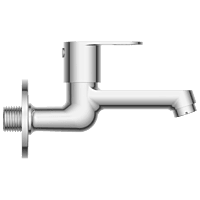 NE-1603 Long Nose Bib Tap With Wall Flange