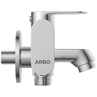 SL-2605 2 Way Bib Tap Side Handle With Wall Flange