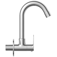 SL-2608 Sink Cock With Swinging Spout With Wall Flange (Wall Mounted Model)