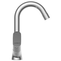 SL-2615 Center Hole Basin Mixer With Swinging Spout With Braided Hoses (Table Mounted Model)