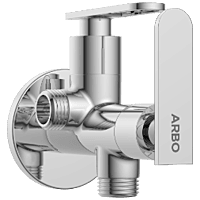 IX-2807 2 Way Angle Cock With Wall Flange