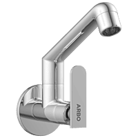 IX-2808 Sink Cock With Swinging Spout With Wall Flange (Wall Mounted Model)