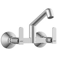 IX-2813 Sink Mixer With Swinging Spout With Connecting Legs With Wall Flange (Wall Mounted Model)