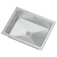 HMR-01 Single Bowl Kitchen Sink 16" x 18" x 9" Inch Hand Made