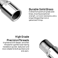 AC-25 Brass Extention Nipple 2" Inch