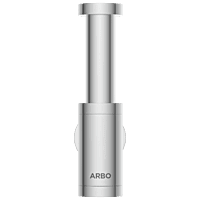 AC-36 Brass Round Bottle Trap With Long Wall Connection Pipe & Wall Flange