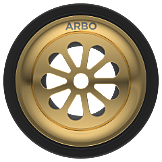 AC-GG-82 Brass With Nylon Full Thread Waste Coupling 6" Inch Height (Gold)