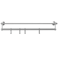 LE-01 Towel Rack With Towel Holder & Hook (Chrome Finish)