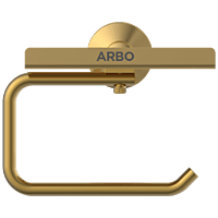 LE-GG-08 Toilet Paper Holder With Shelf (Glossy Gold Finish)