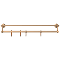 LE-RG-01 Towel Rack With Towel Holder & Hook (Rose Gold Finish)
