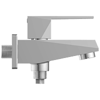 LV-2006-B 2 Way Bib Tap Dual Flow With Wall Flange