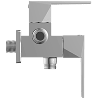 LV-2007 2 Way Angle Cock With Wall Flange