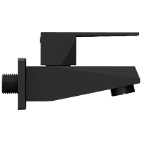 LV-MB-2002 Bib Tap With Wall Flange (Matt Black)