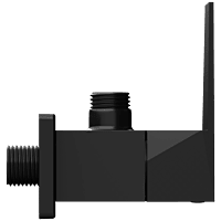 LV-MB-2004 Angle Cock With Wall Flange (Matt Black)
