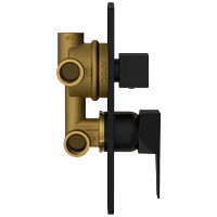 LV-MB-2053 2 Inlet 3 Outlet High Flow Diverter Body With Upper Part Set (Matt Black)