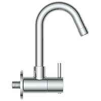 LX-1308 Sink Cock With Swinging Spout With Wall Flange (Wall Mounted Model)