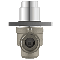 MP-5217 Metropole Forged Brass WC Flush Valve 32mm (1.25" Inch) With Exposed Shut Off Provision & Square Plate